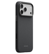 Magsafe Калъф за iPhone 18 Pro Max/ 17 Pro Max, Pitaka Edge Case Black/Grey, Черен