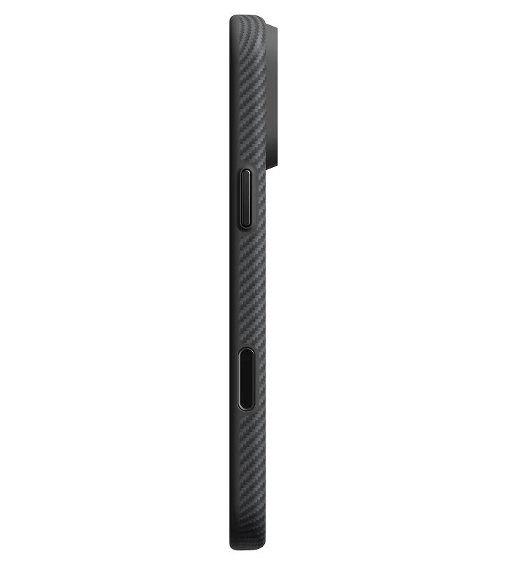 Magsafe Калъф за iPhone 18 Pro Max/ 17 Pro Max, Pitaka Edge Case Black/Grey, Черен (3)