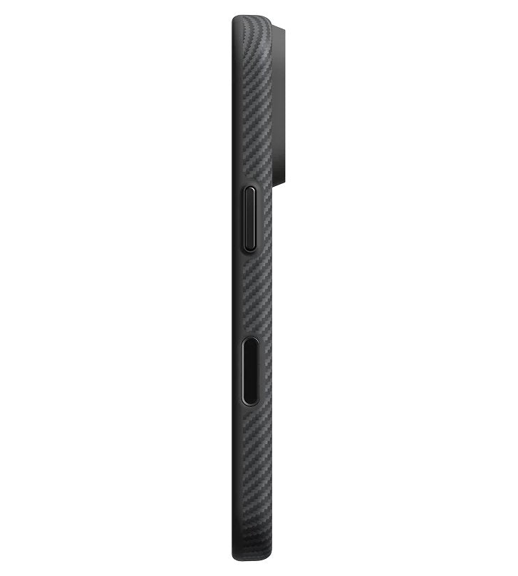 Magsafe Калъф за iPhone 18 Pro/ 17 Pro, Pitaka Summa Case Black/Grey, Черен (3)