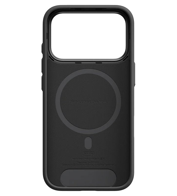 Magsafe Калъф за iPhone 18 Pro/ 17 Pro, Pitaka Summa Case Black/Grey, Черен (2)