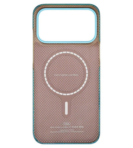 Magsafe Калъф за iPhone 18 Pro/ 17 Pro, Pitaka Edge Lucid Blue Case, Син (9)