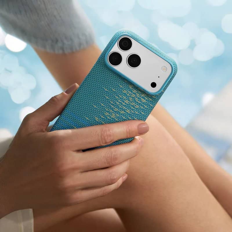 Magsafe Калъф за iPhone 18 Pro Max/ 17 Pro Max, Pitaka Edge Lucid Blue Case, Син (8)