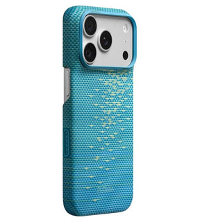 Magsafe Калъф за iPhone 18 Pro/ 17 Pro, Pitaka Edge Lucid Blue Case, Син