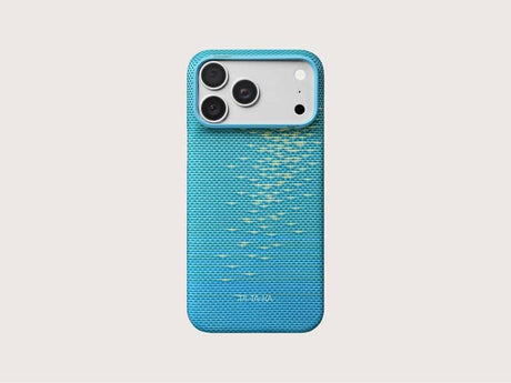 Magsafe Калъф за iPhone 18 Pro/ 17 Pro, Pitaka Edge Lucid Blue Case, Син (10)