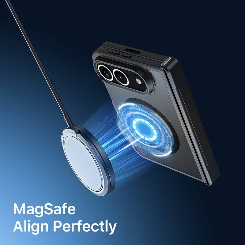 Magsafe Калъф за iPhone Duo, Dux Ducis Aimo Hinge Magnetic Case, Черен (5)