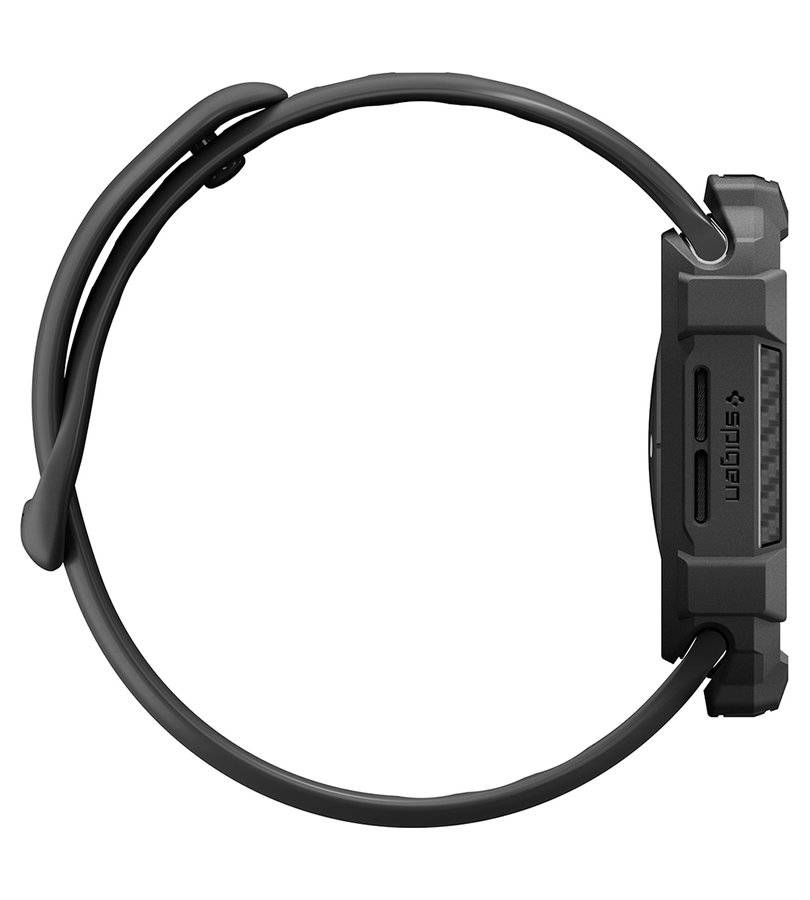 Противоударен Калъф за Apple Watch 12 46mm, Spigen Rugged Armor Case, Черен (5)