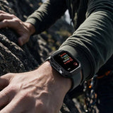 Противоударен Калъф за Apple Watch 12 46mm, Spigen Rugged Armor Case, Черен (7)
