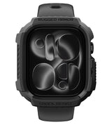 Противоударен Калъф за Apple Watch 12 46mm, Spigen Rugged Armor Case, Черен (2)