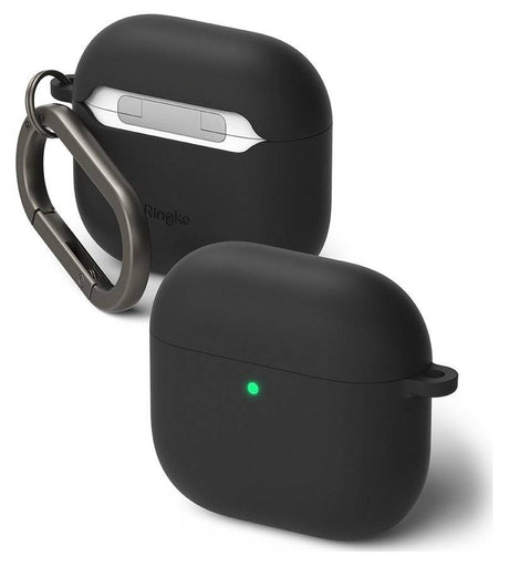 Калъф за Apple AirPods 4, Ringke Silicone Case, Черен