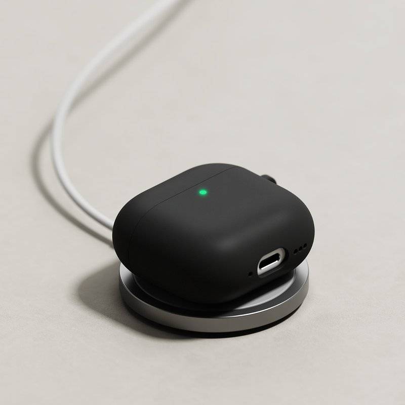 Калъф за Apple AirPods 4, Ringke Silicone Case, Черен (3)