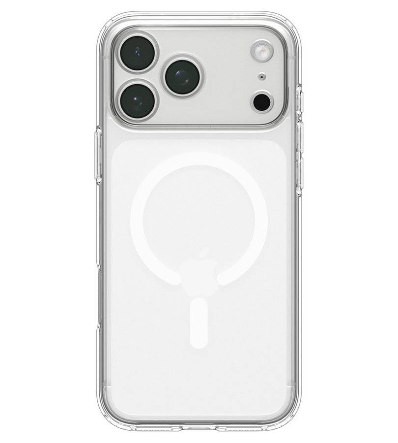 Magsafe Калъф за iPhone 18 Pro/ 17 Pro, Spigen Ultra Hybrid Mag Fit Case Clear/White, Прозрачен (2)