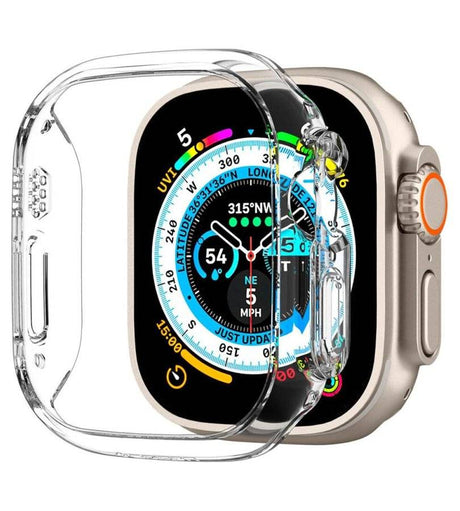 Калъф за Apple Watch Ultra 1/ 2/ 3/ 4 49mm, Spigen Thin Fit Case, Прозрачен