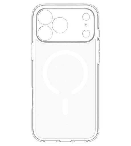 Magsafe Калъф за iPhone 18 Pro/ 17 Pro, Spigen Ultra Hybrid Mag Fit Case Clear/White, Прозрачен (6)