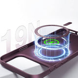 Magsafe Калъф за iPhone 18 Pro/ 17 Pro, Torras OriginFit-Mag Case Burgundy, Бордо (5)