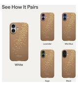 Magsafe Калъф за iPhone 17, Pitaka Edge Golden Glint Case, Златист (2)