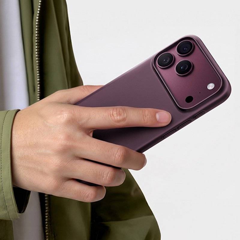 Magsafe Калъф за iPhone 18 Pro/ 17 Pro, Torras OriginFit-Mag Case Burgundy, Бордо (6)