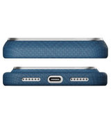 Magsafe Калъф за iPhone 18 Pro Max/ 17 Pro Max, Pitaka Edge Argyle Case Abyss Blue, Син (6)