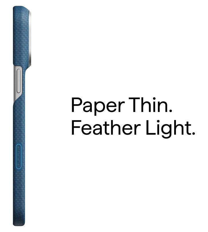 Magsafe Калъф за iPhone 18 Pro Max/ 17 Pro Max, Pitaka Edge Argyle Case Abyss Blue, Син (9)