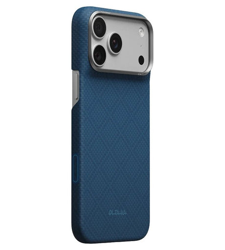 Magsafe Калъф за iPhone 18 Pro Max/ 17 Pro Max, Pitaka Edge Argyle Case Abyss Blue, Син