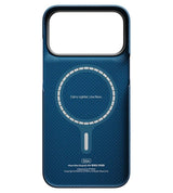 Magsafe Калъф за iPhone 18 Pro/ 17 Pro, Pitaka Edge Case Abyss Blue, Син (8)