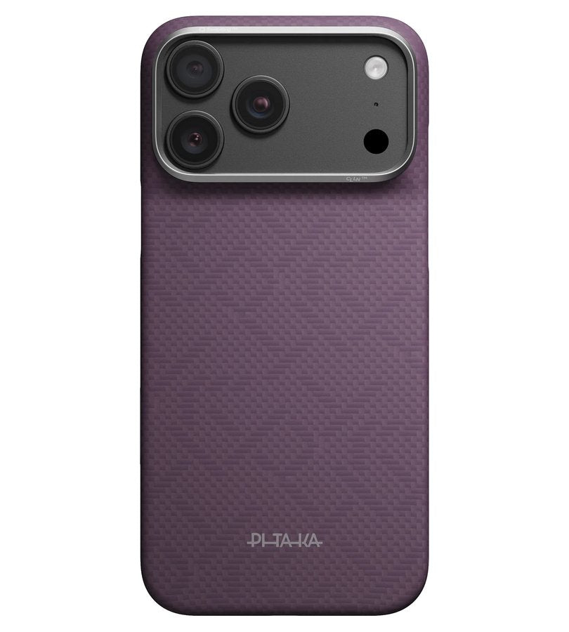 Magsafe Калъф за iPhone 18 Pro Max/ 17 Pro Max, Pitaka Edge PTK Weaving Case Charoite Purple, Лилав (5)