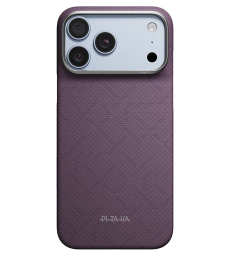 Magsafe Калъф за iPhone 18 Pro Max/ 17 Pro Max, Pitaka Edge PTK Weaving Case Charoite Purple, Лилав (3)