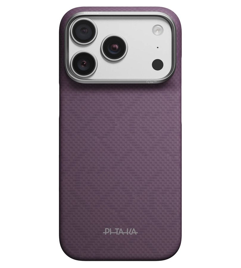 Magsafe Калъф за iPhone 18 Pro/ 17 Pro, Pitaka Edge PTK Weaving Case Charoite Purple, Лилав (4)