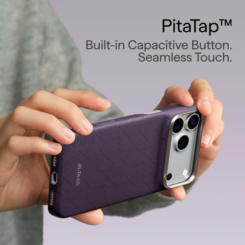 Magsafe Калъф за iPhone 18 Pro Max/ 17 Pro Max, Pitaka Edge PTK Weaving Case Charoite Purple, Лилав (10)