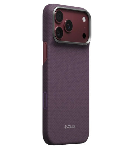 Magsafe Калъф за iPhone 18 Pro Max/ 17 Pro Max, Pitaka Edge PTK Weaving Case Charoite Purple, Лилав