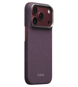 Magsafe Калъф за iPhone 18 Pro/ 17 Pro, Pitaka Edge PTK Weaving Case Charoite Purple, Лилав