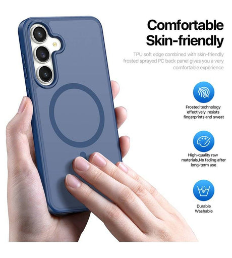 Magsafe Калъф за Samsung S26 FE/ S25 FE, Dux Ducis Yind Mag Case, Син (5)