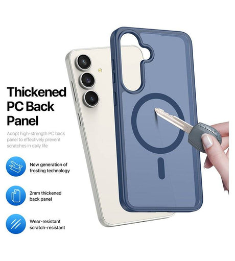 Magsafe Калъф за Samsung S26 FE/ S25 FE, Dux Ducis Yind Mag Case, Син (4)