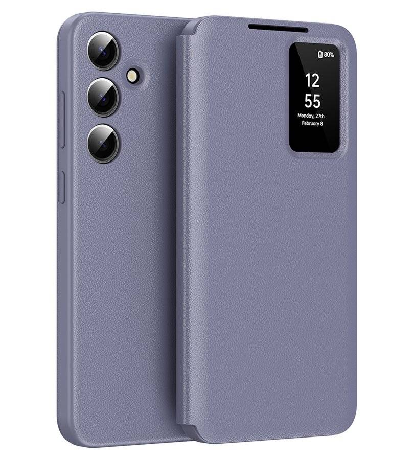 Активен Калъф за Samsung S26 FE, Techsuit SmartView Book Case, Лилав