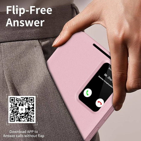 Активен Калъф за Samsung S26 FE, Techsuit SmartView Book Case, Розов (6)