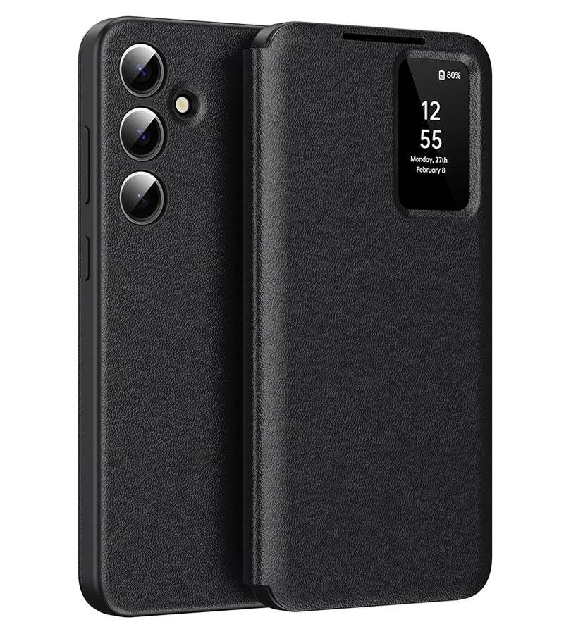 Активен Калъф за Samsung S26 FE, Techsuit SmartView Book Case, Черен