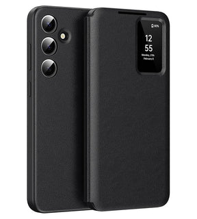 Активен Калъф за Samsung S26 FE, Techsuit SmartView Book Case, Черен