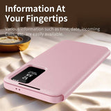 Активен Калъф за Samsung S26 FE, Techsuit SmartView Book Case, Розов (4)