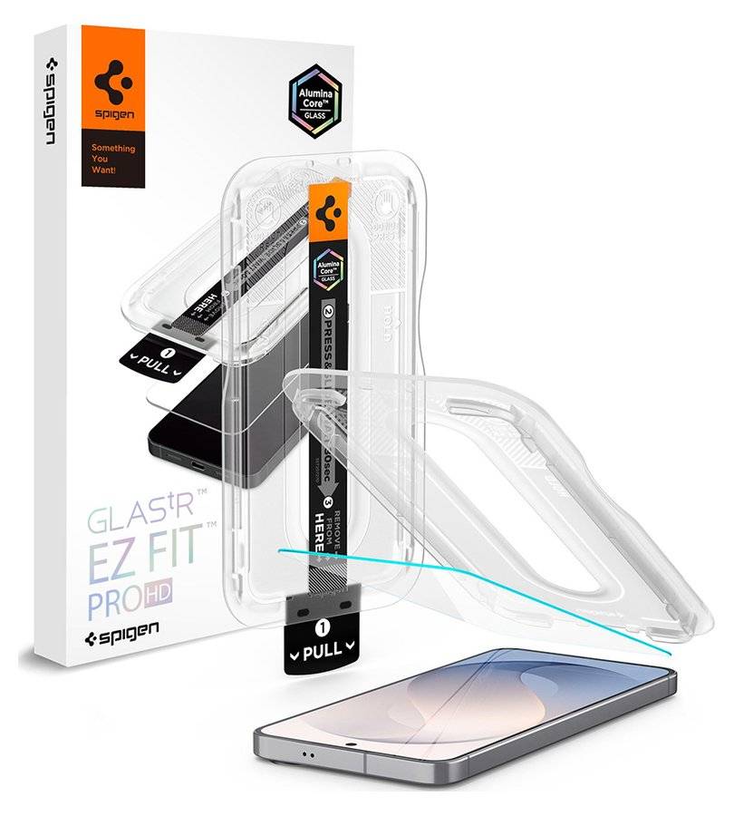 Стъклен Протектор за Samsung S26 FE, Spigen EZ Fit Pro Glas.tR, Прозрачен
