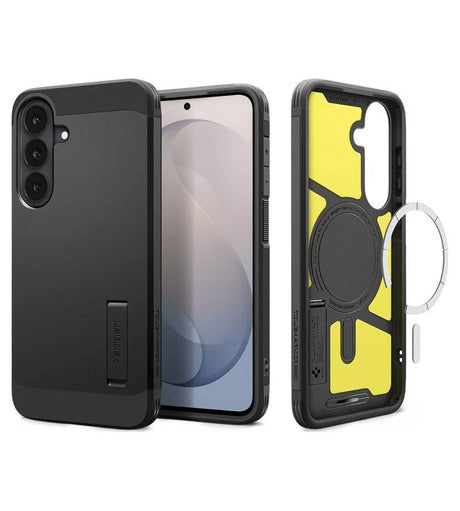 Magsafe Калъф за Samsung S26 FE, Spigen Tough Armor Mag Fit Case, Черен