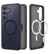 Magsafe Калъф за Samsung S26 FE, Spigen Ultra Hybrid Frost Mag Fit Case, Черен (4)