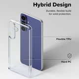 Калъф за Samsung S26 FE, Ringke Fusion Clear Case, Прозрачен (6)