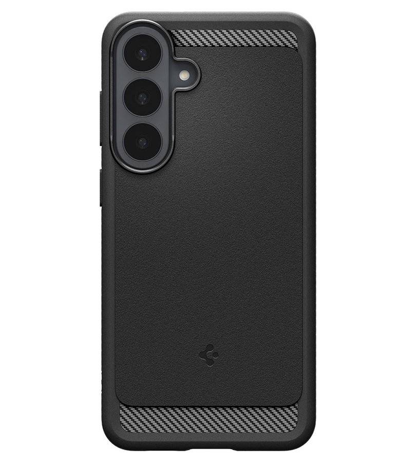 Противоударен Калъф за Samsung S26 FE, Spigen Rugged Armor Case, Черен (2)