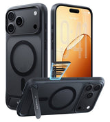 Magsafe Калъф за iPhone 17 Pro Max/ 18 Pro Max, Torras Ostand L1 Guardian Mag Case, Черен