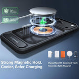 Magsafe Калъф за iPhone 17 Pro Max/ 18 Pro Max, Torras Ostand L1 Guardian Mag Case, Черен (7)