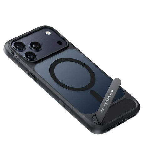 Magsafe Калъф за iPhone 17 Pro Max/ 18 Pro Max, Torras Ostand L1 Guardian Mag Case, Черен (3)