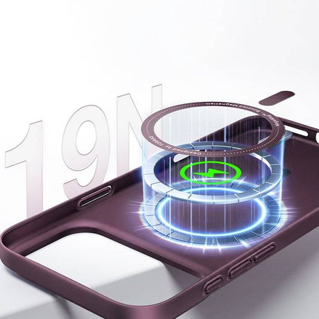 Magsafe Калъф за iPhone 17 Pro Max/ 18 Pro Max, Torras OriginFit-Mag Case Burgundy, Бордо (5)