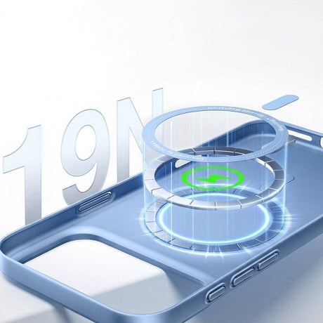 Magsafe Калъф за iPhone 17 Pro Max/ 18 Pro Max, Torras OriginFit-Mag Case, Син (5)