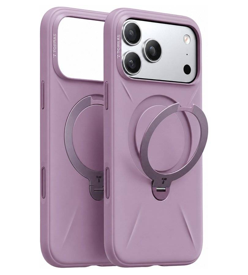 Magsafe Калъф за iPhone 17 Pro Max/ 18 Pro Max, Torras QPRO Silicone Mag Case, Лилав