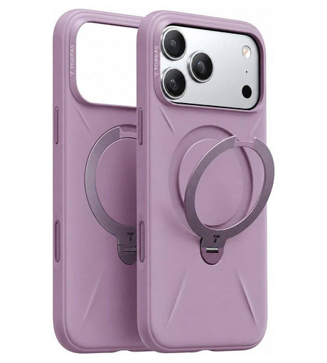 Magsafe Калъф за iPhone 17 Pro Max/ 18 Pro Max, Torras QPRO Silicone Mag Case, Лилав