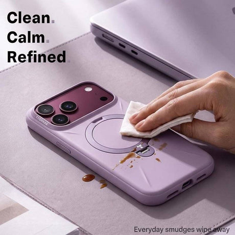 Magsafe Калъф за iPhone 17 Pro Max/ 18 Pro Max, Torras QPRO Silicone Mag Case, Лилав (6)